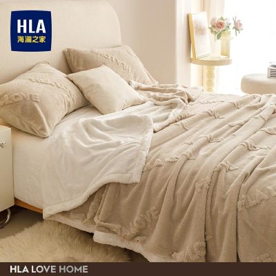 Hailan-Hjemmet Jacquard Melkefleece Teppe, Tykk Vinter Korallfleece Teppe, Kontor Siesta Sofa Avslapning Teppe.  |   Teppe Teppe Teppe